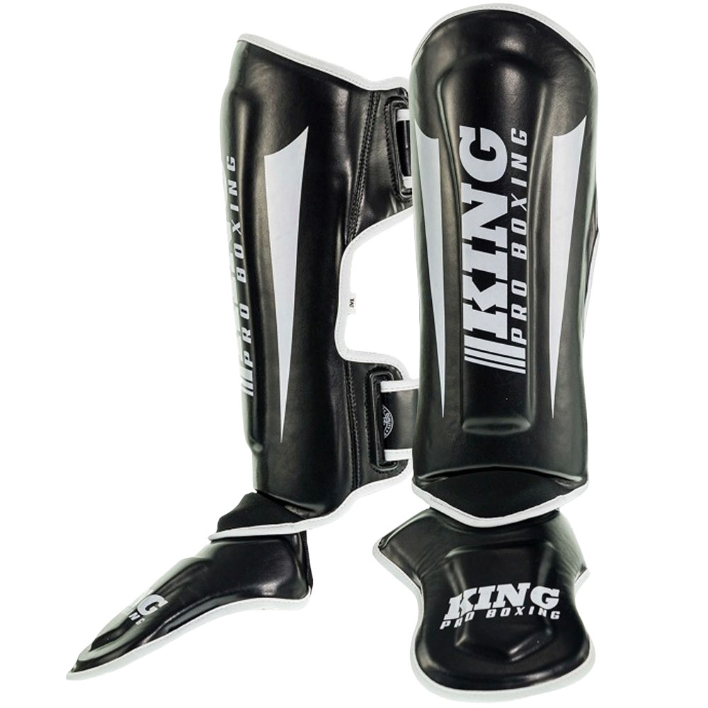 KING PRO BOXING Shin Guards, Revo 1, black, XL