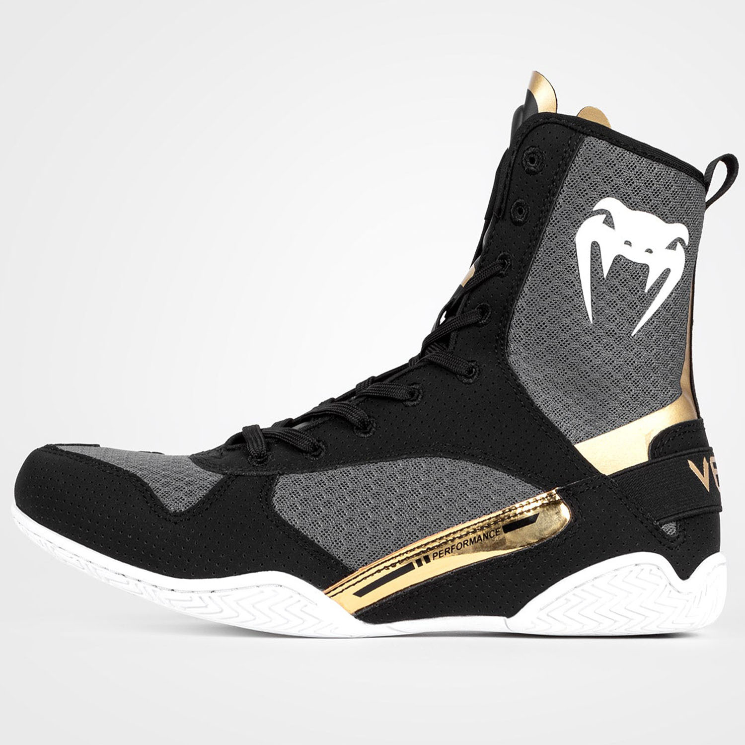 VENUM Boxschuhe, Elite, schwarz-weiß-gold, 44.5
