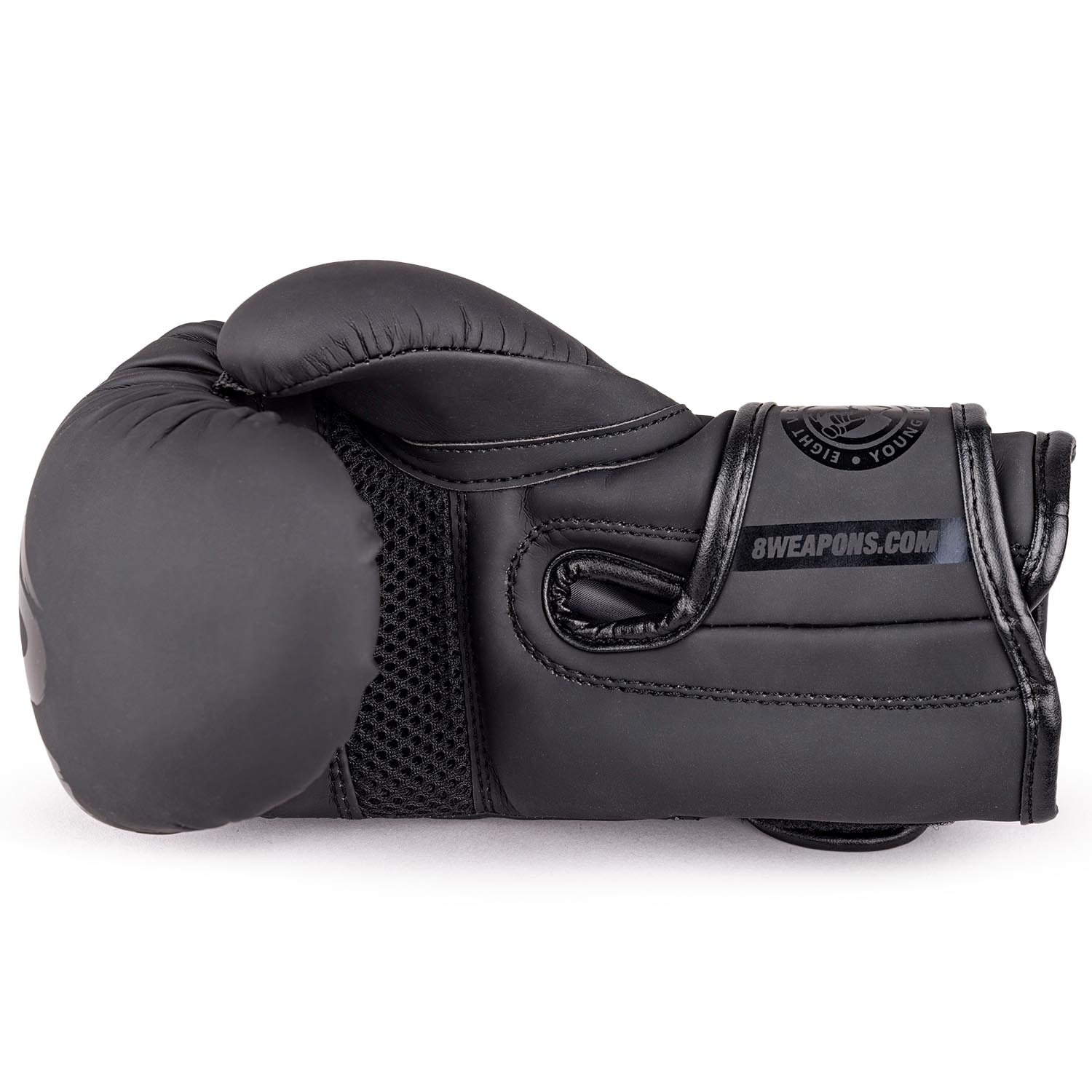 8 WEAPONS Boxing Gloves, Kids, Unlimited 2.0, black-black, 8 Oz