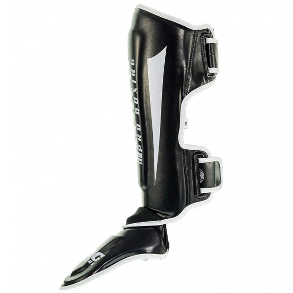 KING PRO BOXING Shin Guards, Revo 1, black, M