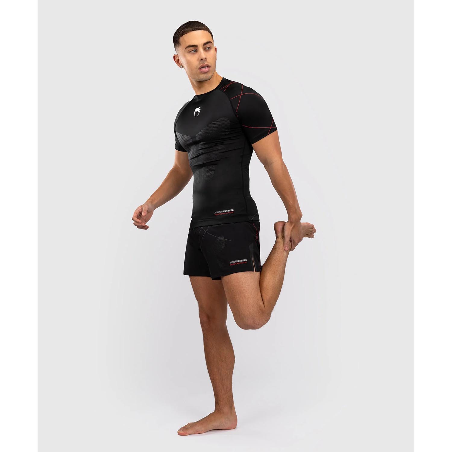 VENUM Rashguard, S/S, Tactical XT, black-red, XXL