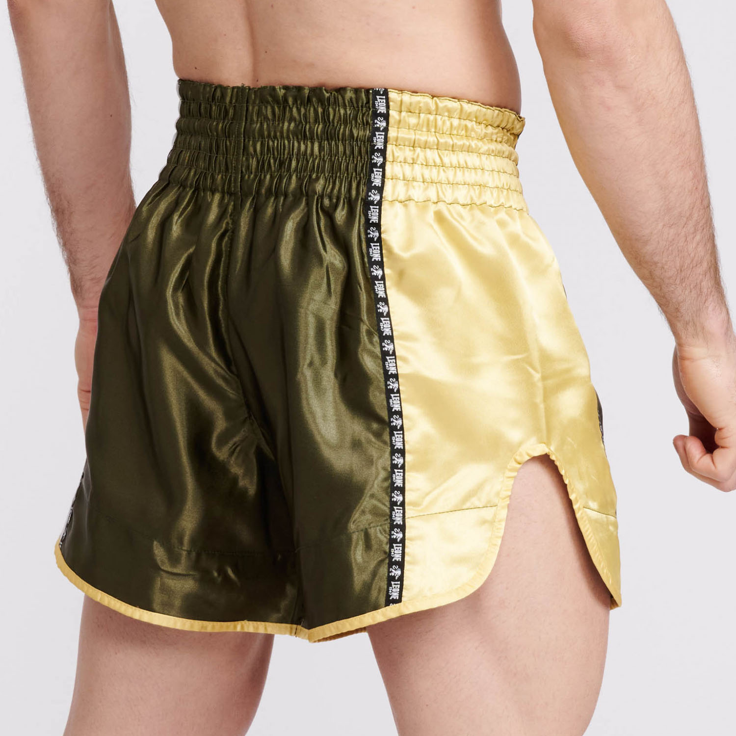 LEONE Muay Thai Shorts, Training, AB760, grün, XL