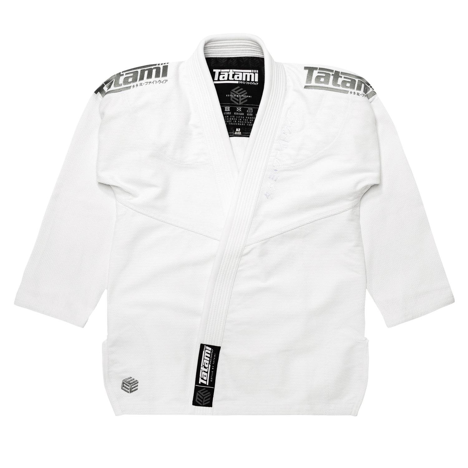 Tatami BJJ GI, Estilo Black Label, weiß-grau, A1L