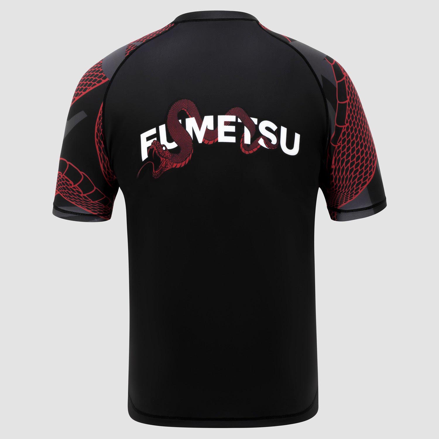 Fumetsu Rashguard, S/S, Anaconda, black-red, XXL