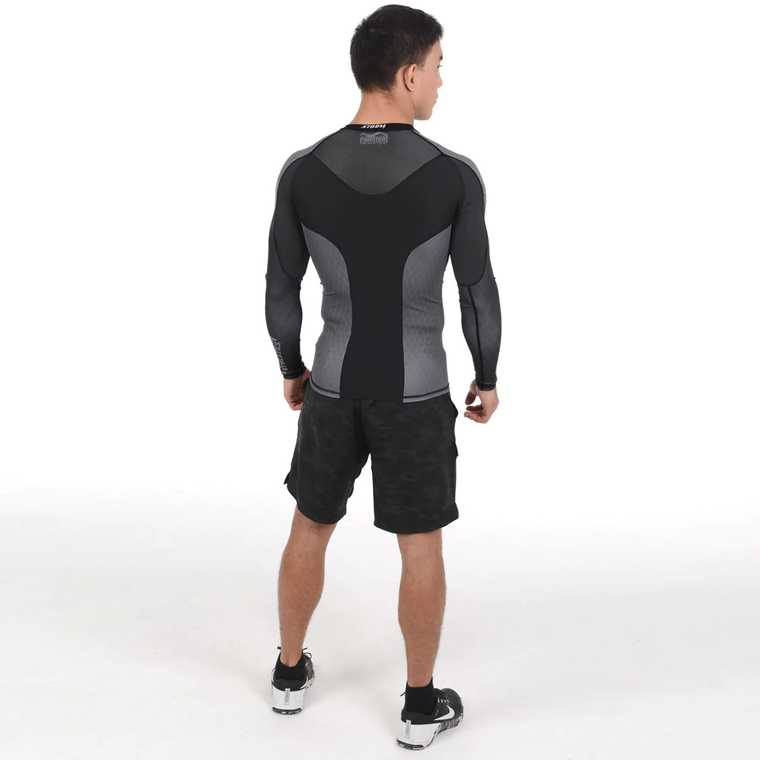 Phantom Athletics Rashguard, L/S, Storm Nitro, schwarz-grau, XXL