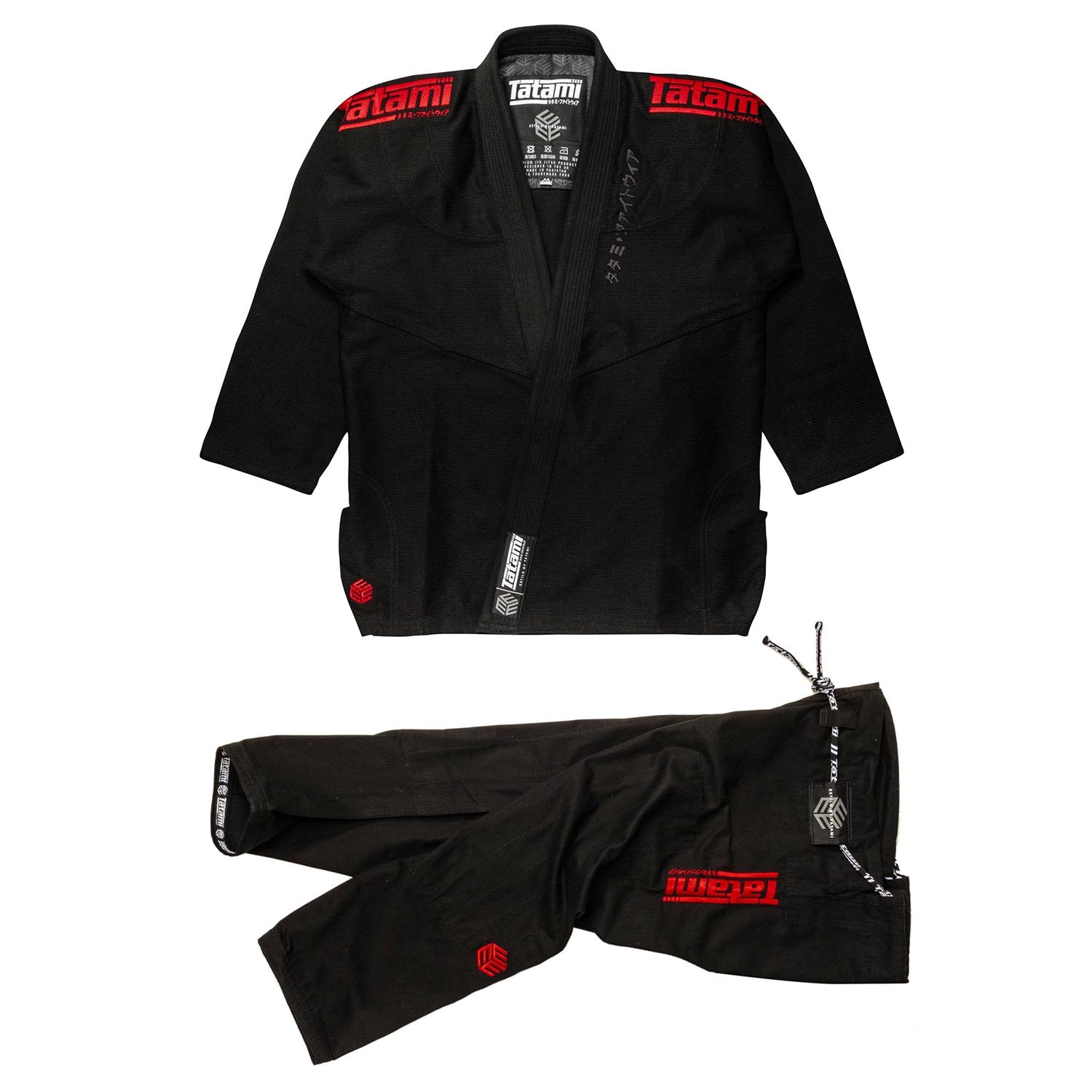 Tatami BJJ GI, Estilo Black Label, black-red, A1