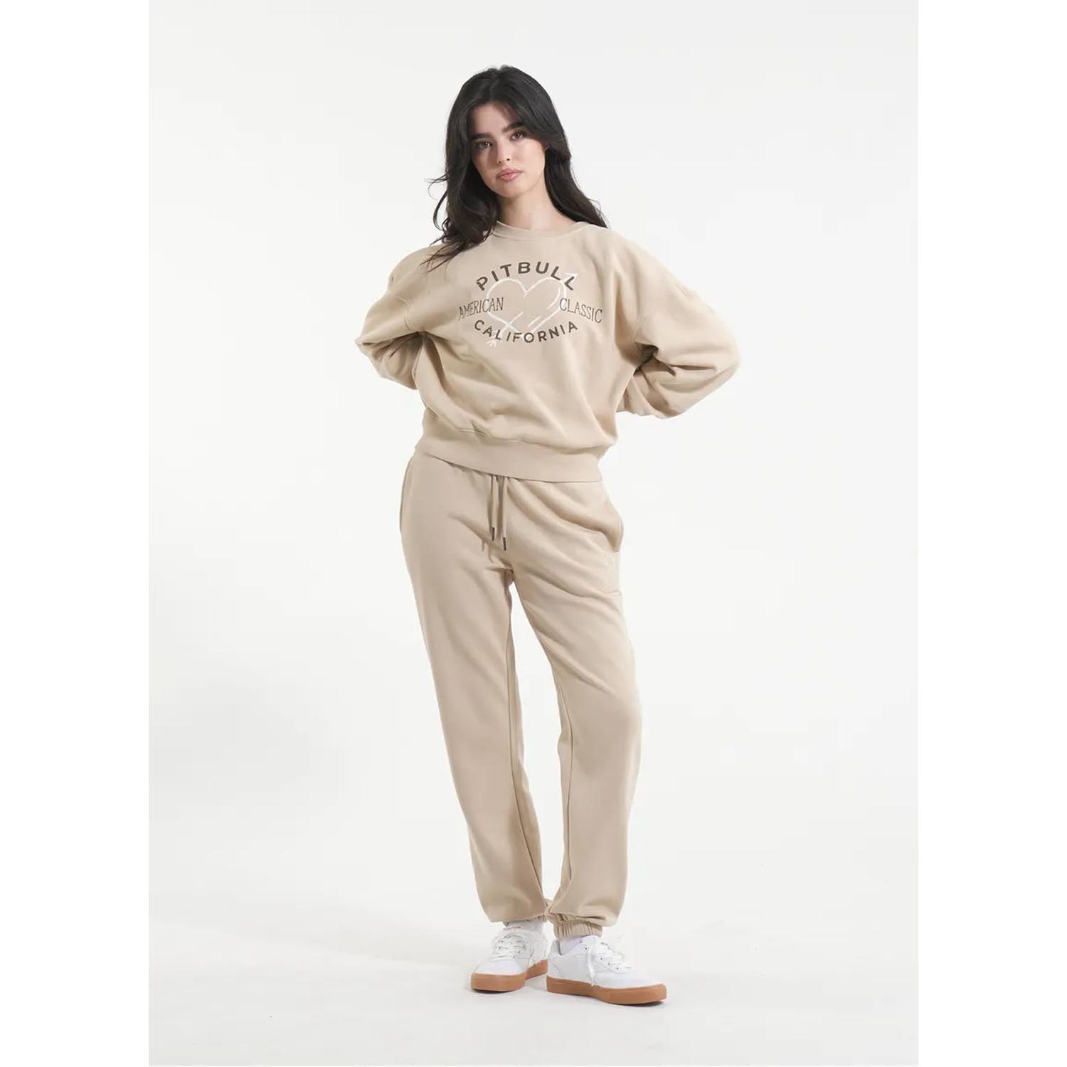 Pit Bull West Coast Pullover, Women, Manzanita Heart, sand, M/L