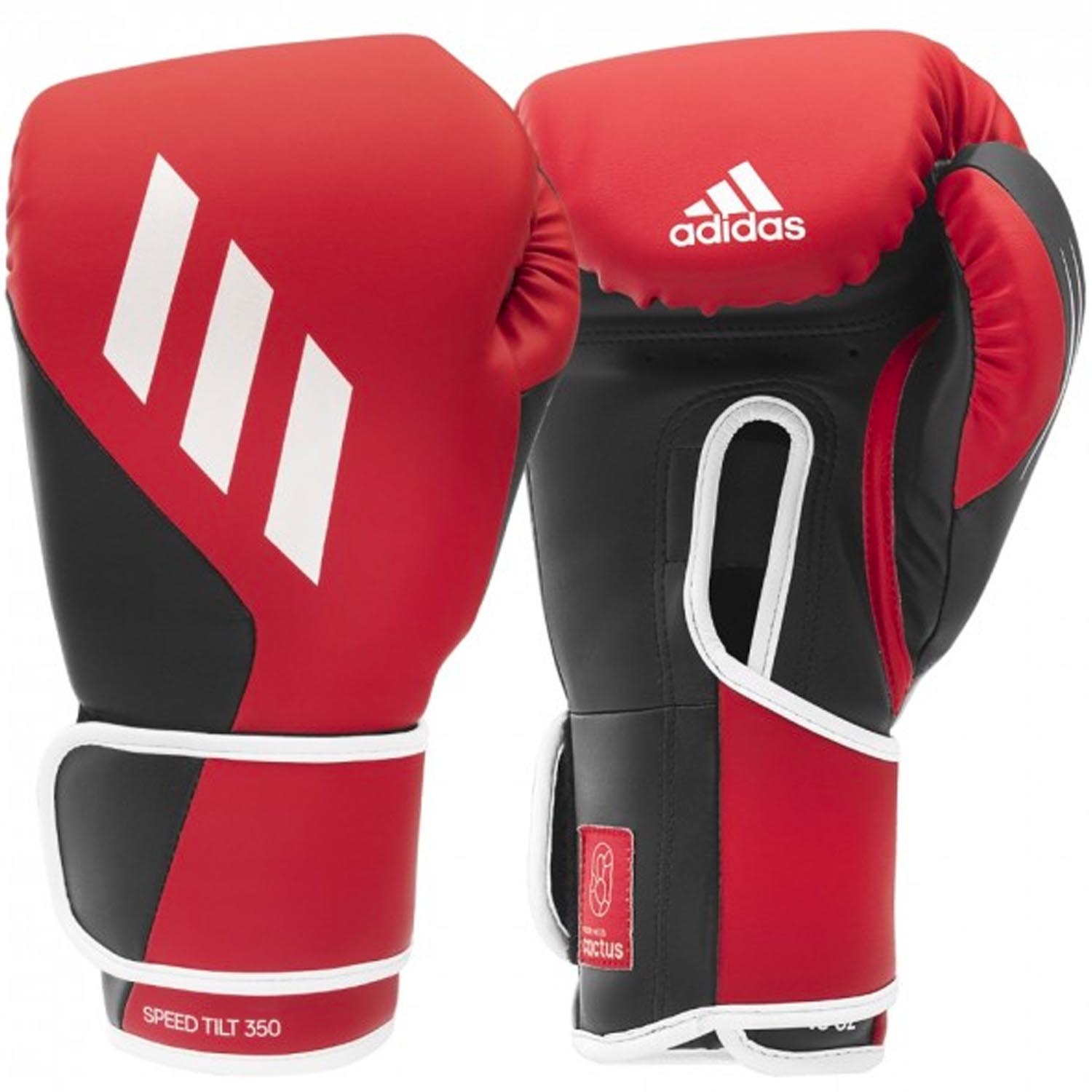 adidas Boxing Gloves, Speed Tilt 350V, red-black 12 Oz