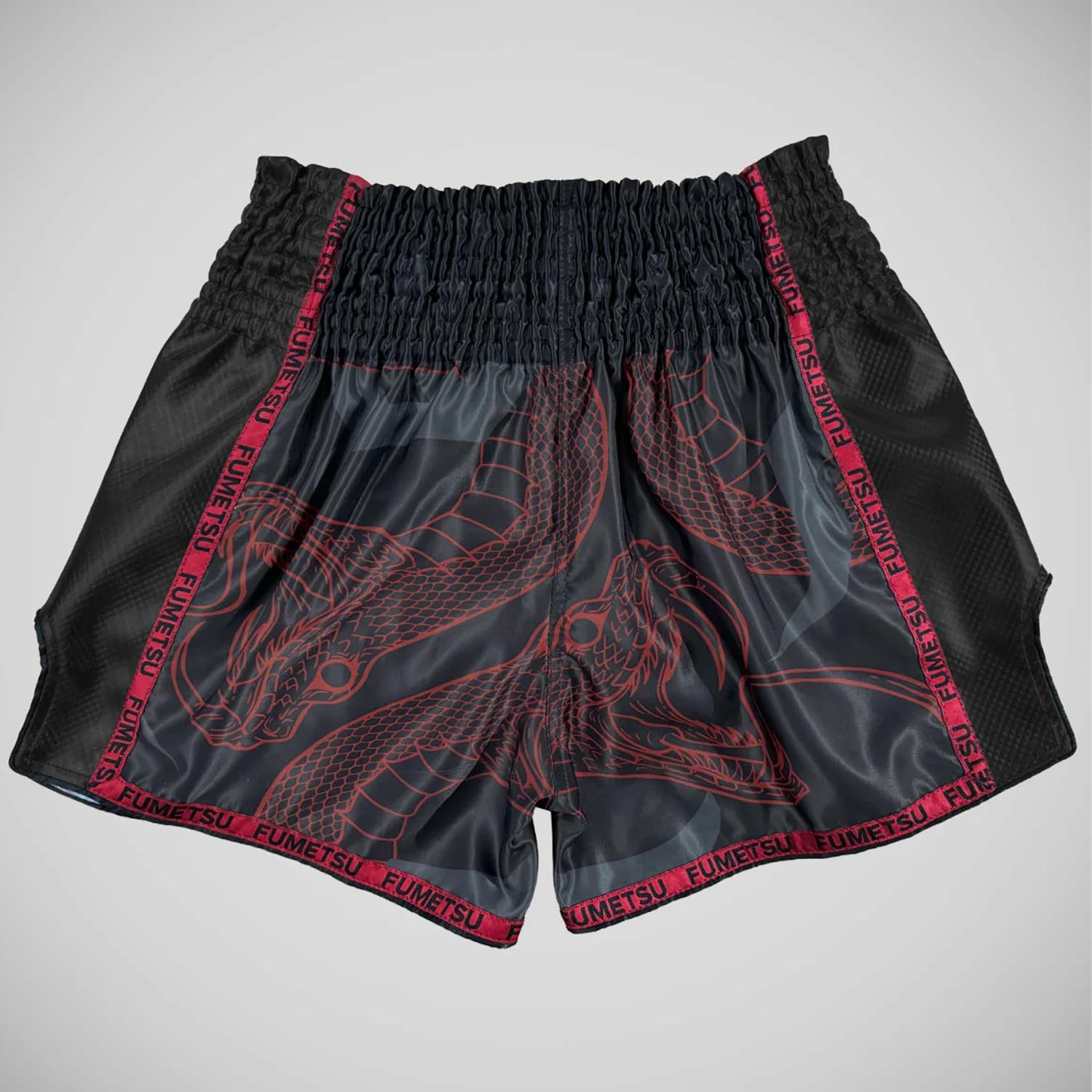 Fumetsu Muay Thai Shorts, Anaconda, schwarz-rot, S