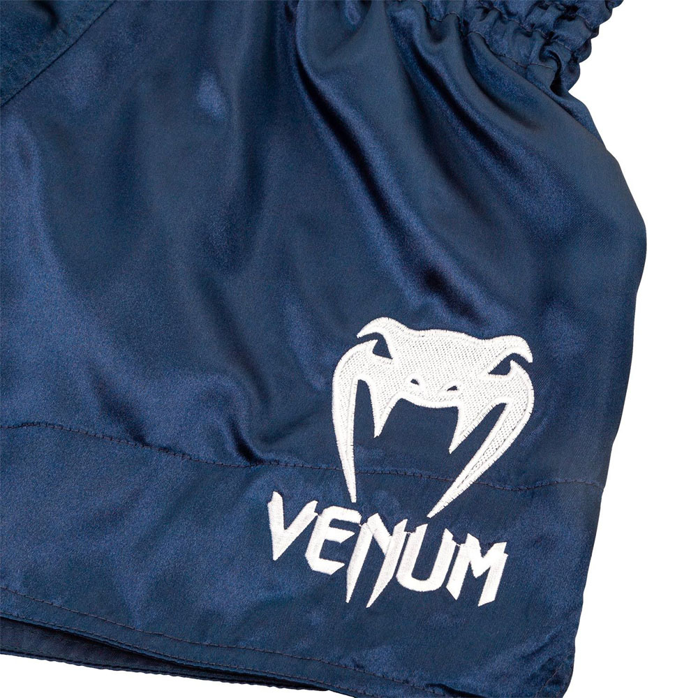 VENUM Muay Thai Shorts, Classic, dark blue-white, S