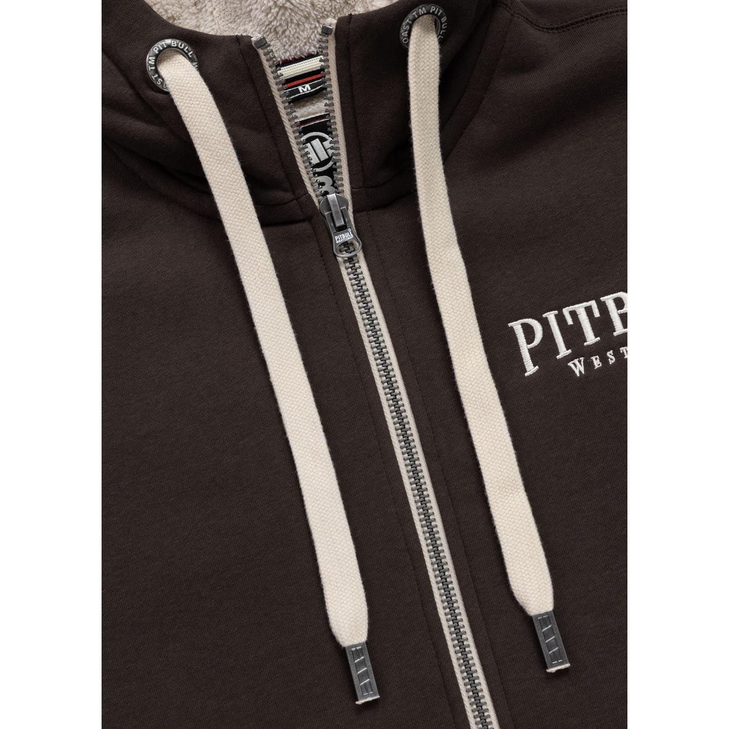 Pit Bull West Coast Zip Hoody, Ruffin Detroit, brown, L