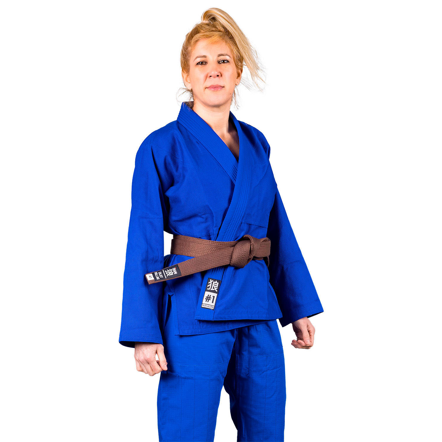 OKAMI BJJ GI, Damen, Spirit, blau, F2