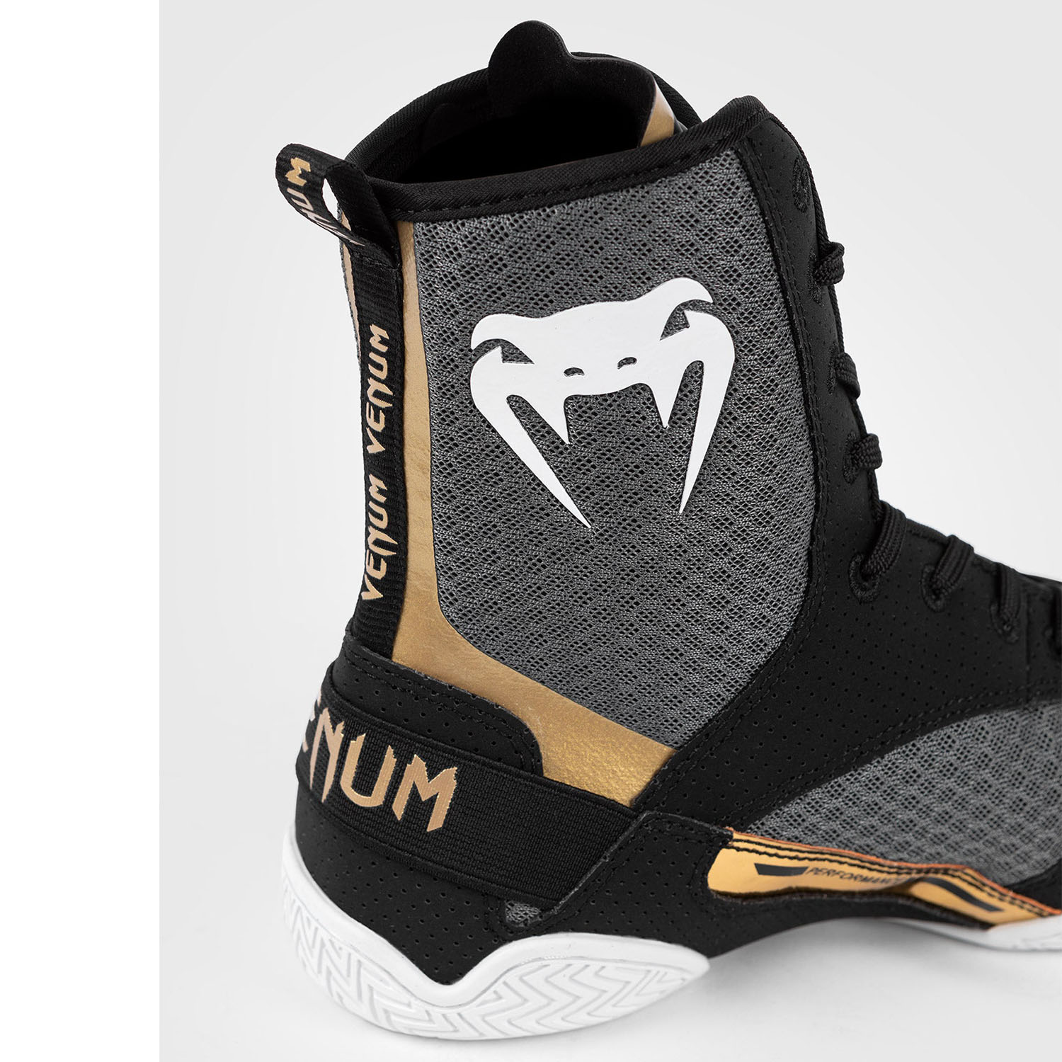 VENUM Boxschuhe, Elite, schwarz-weiß-gold, 44.5
