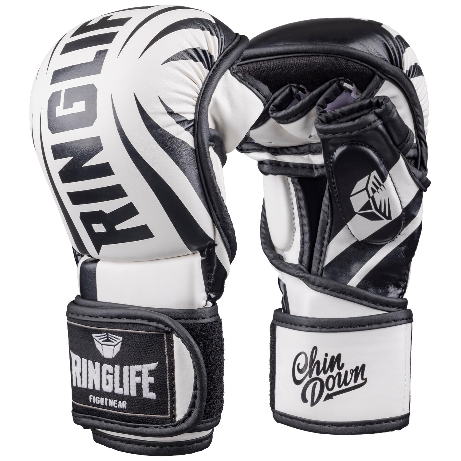 RINGLIFE MMA Sparring Handschuhe - No.1 weiß-schwarz XL