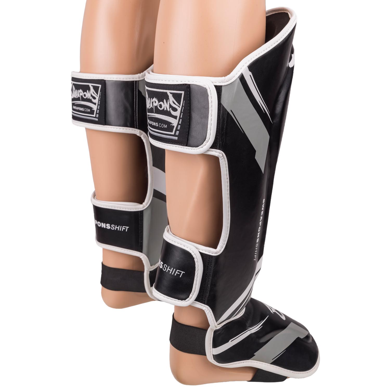 8 WEAPONS Shin Guards, Shift, black-white, XL
