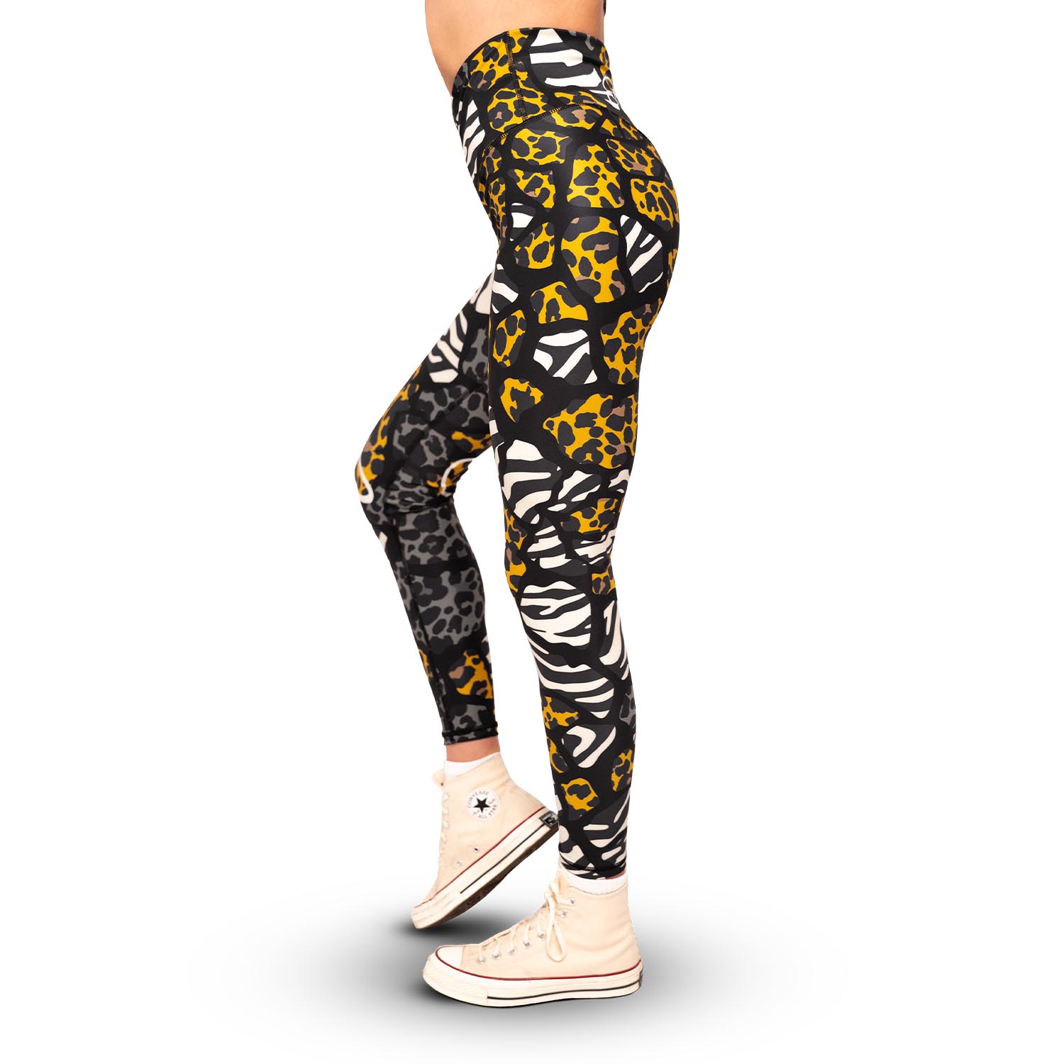 Anarchy Apparel Compression Leggings, Safari Patch, S