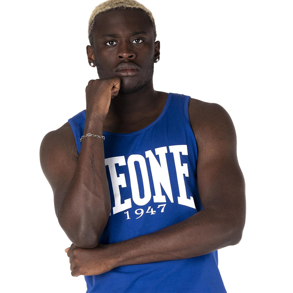 LEONE Tank Top, Basic, blau, XXL