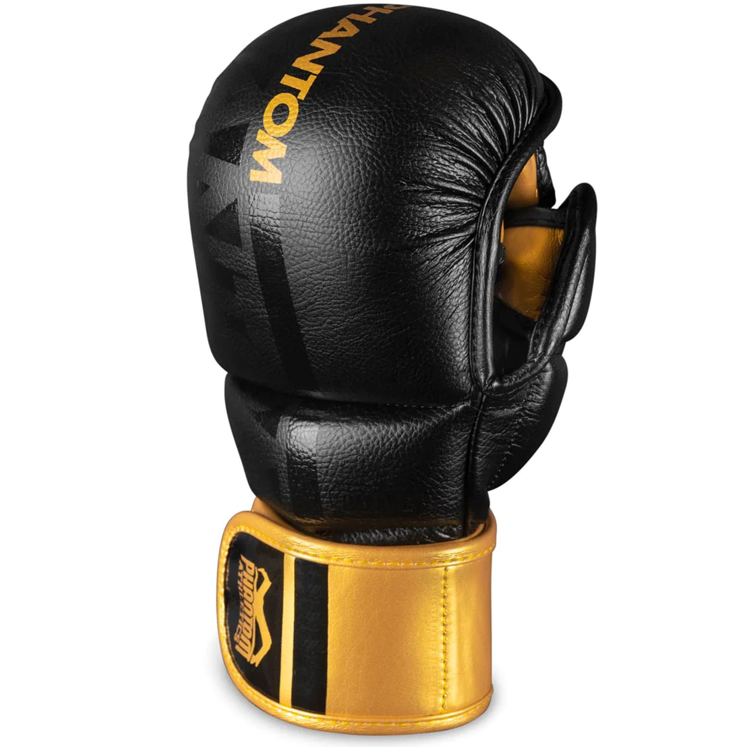 Phantom Athletics MMA Sparring Handschuhe, Apex, schwarz-gold, L/XL