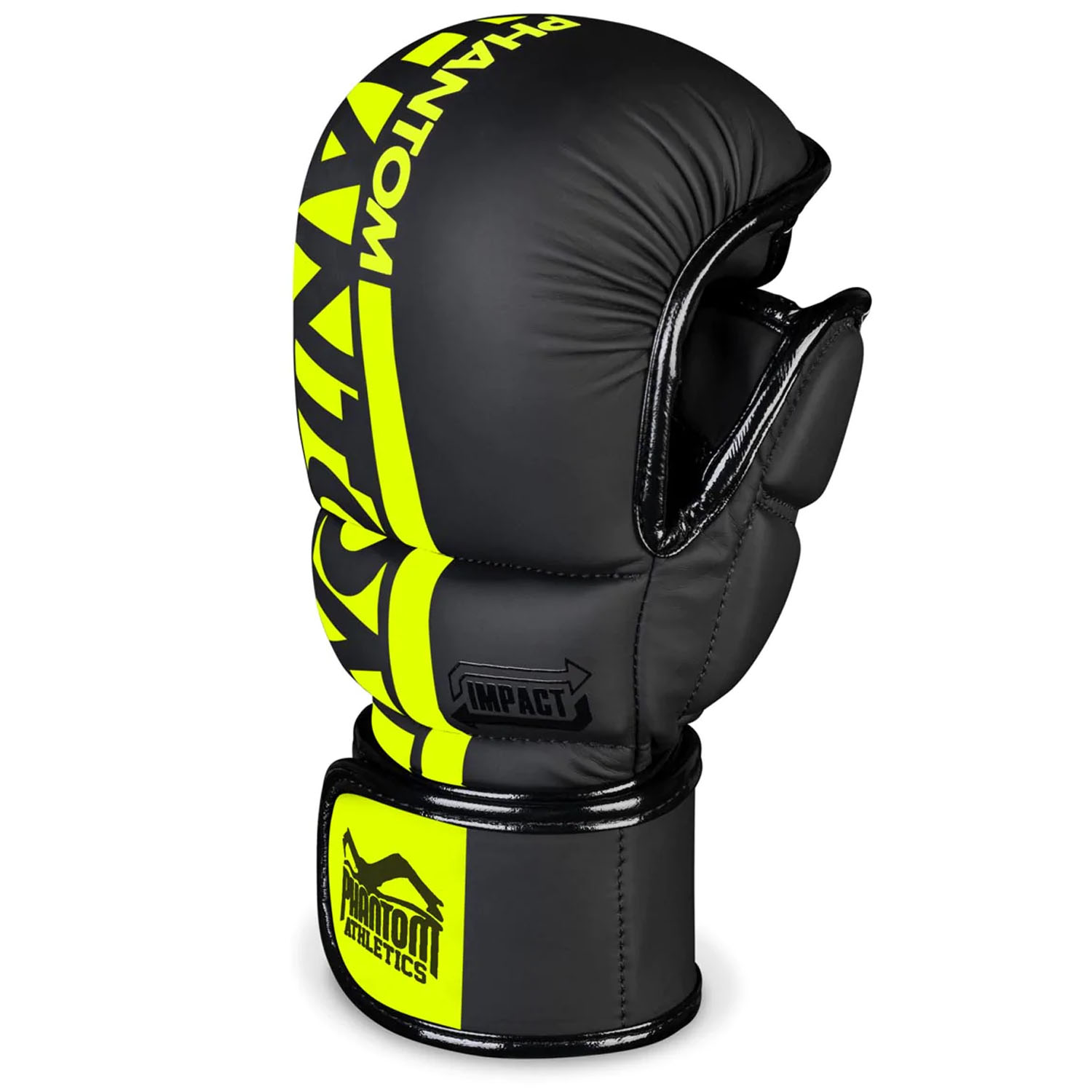 Phantom Athletics MMA Sparring Gloves, Apex, black-neonyellow, L/XL