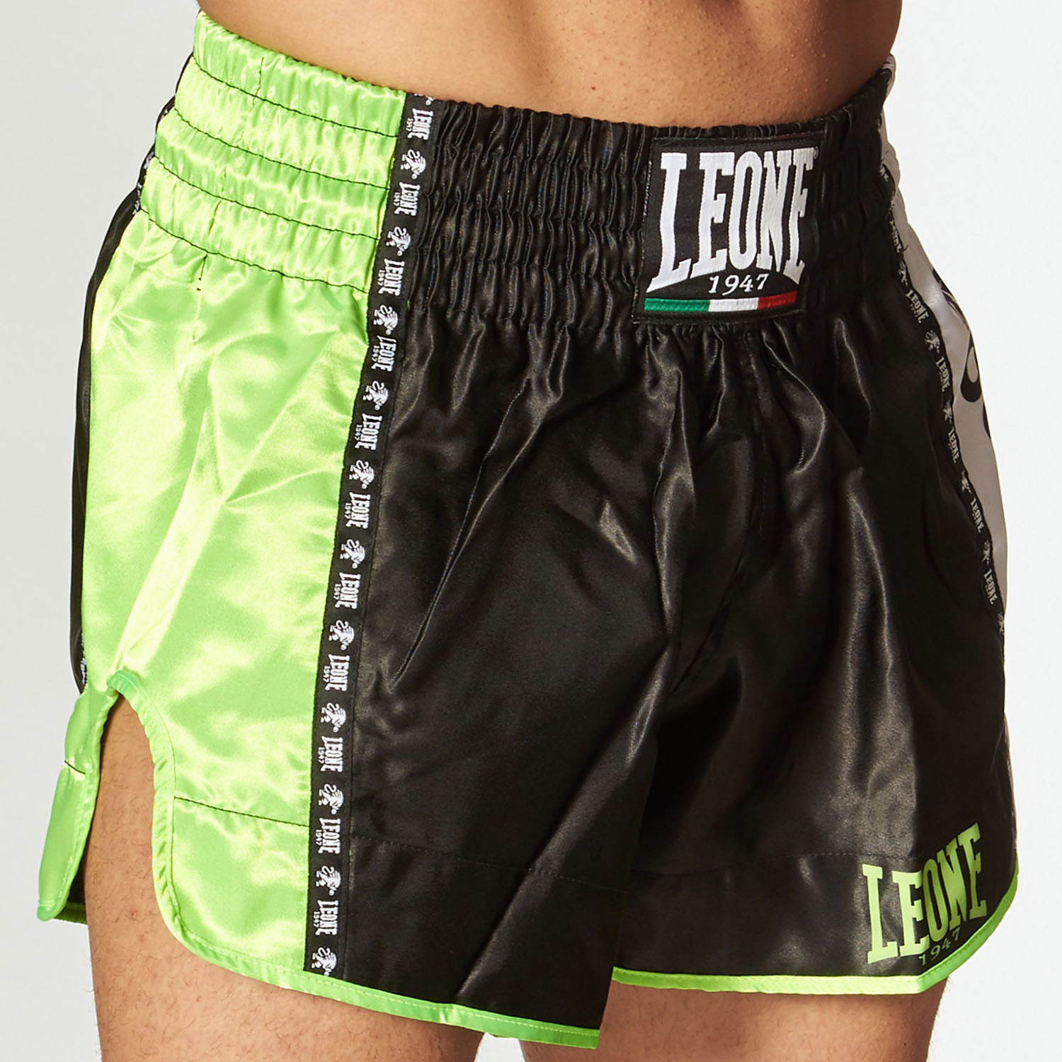 LEONE Muay Thai Shorts, Training, AB760, black, XXL