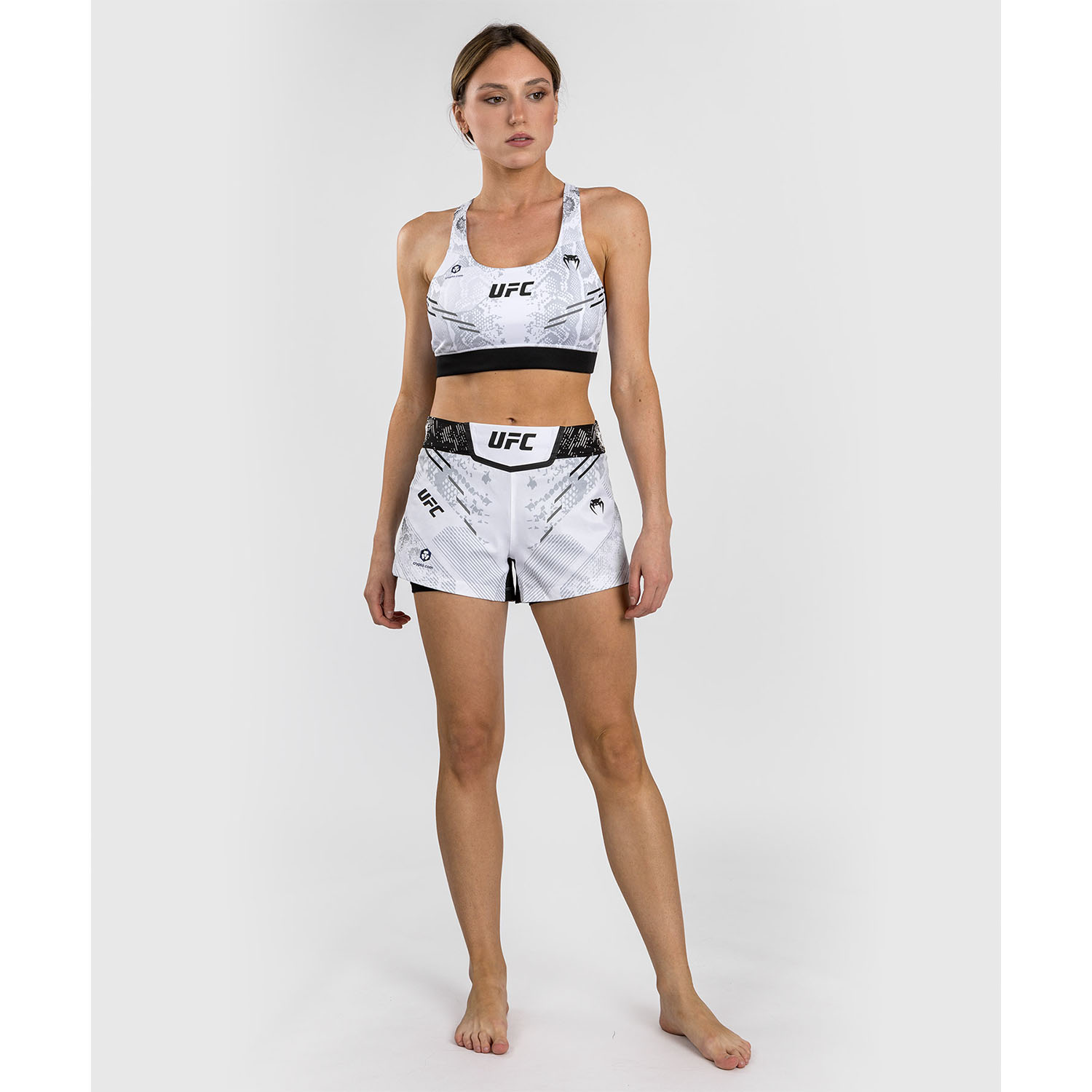 VENUM MMA Fight Shorts, Damen, UFC Fight Night, Adrenaline, weiß, XS
