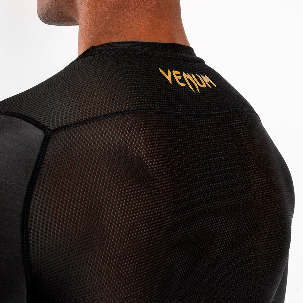 VENUM Rashguard, L/S, G-Fit, schwarz-gold, S