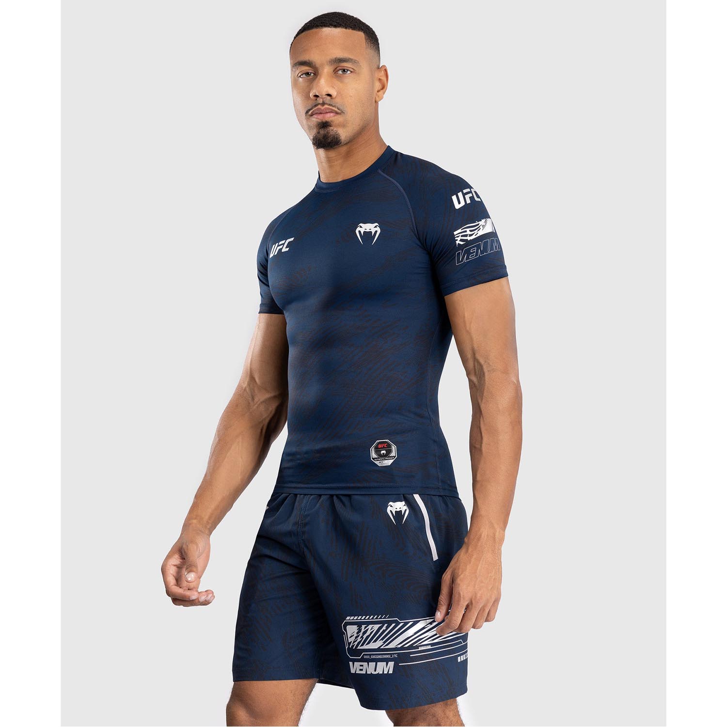 VENUM Rashguard S/S, UFC Fusion Fight Week, dark blue, XXL