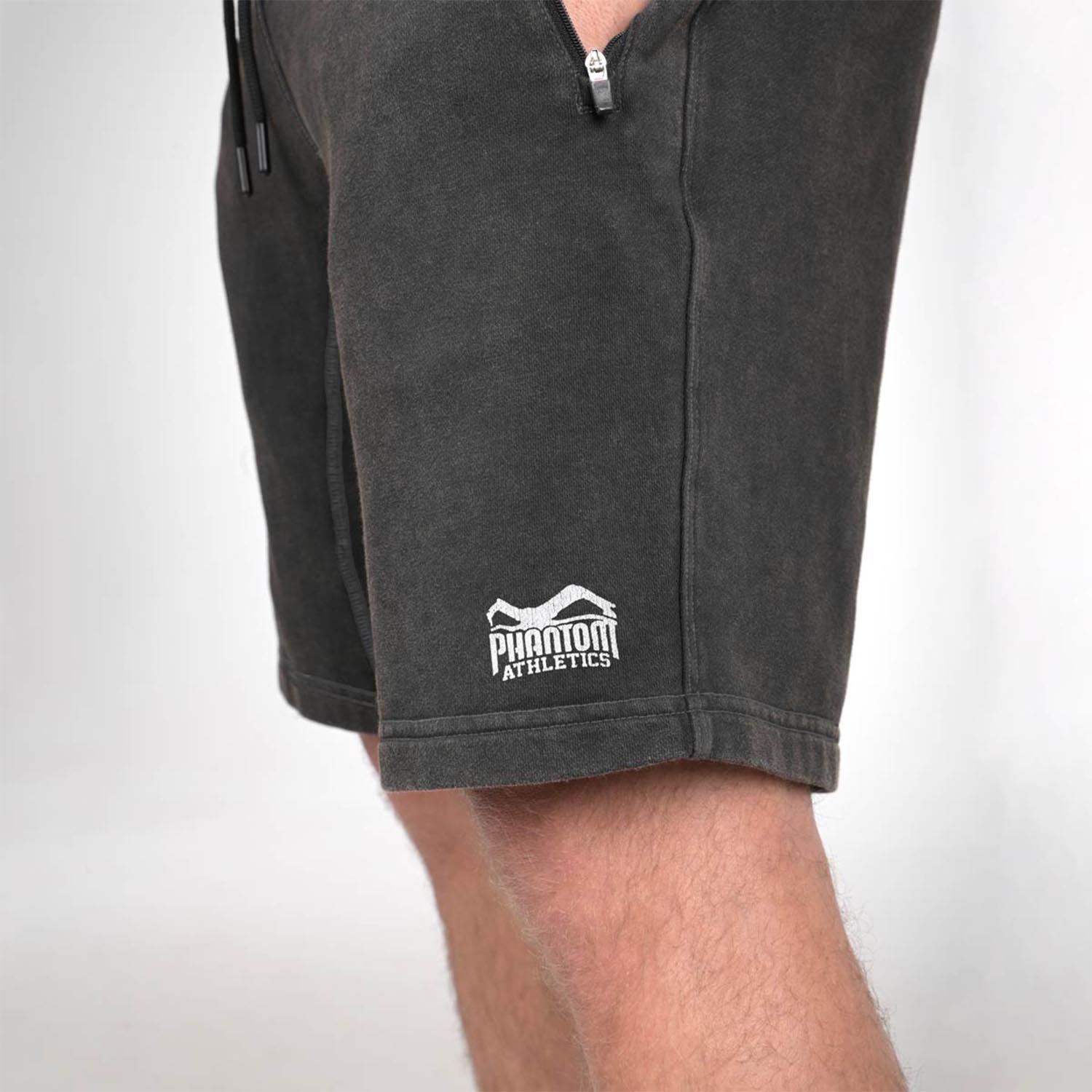 Phantom Athletics Fitness Shorts, Elite Stone Washed, black, XL