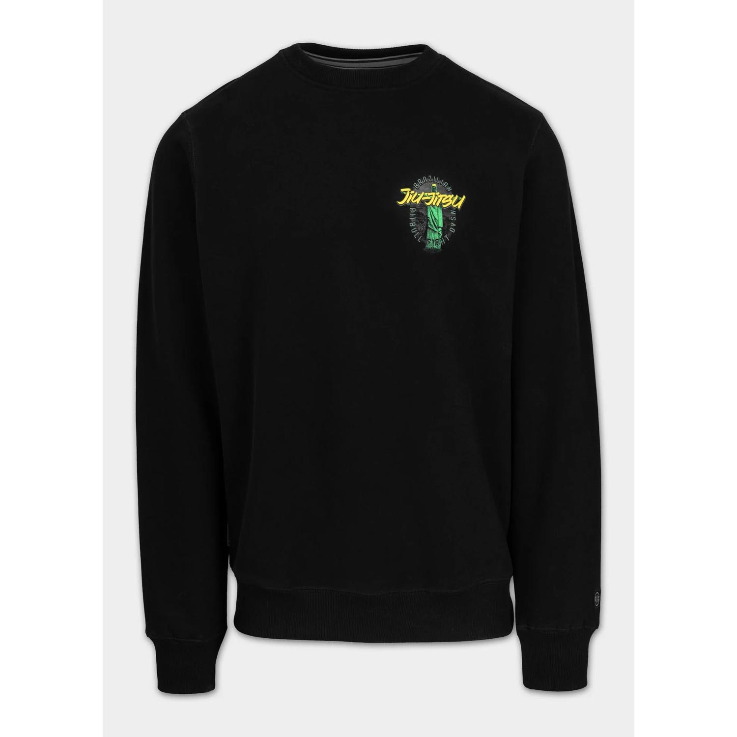 Pit Bull West Coast Crewneck, BJJ Fight DVSN, black, S
