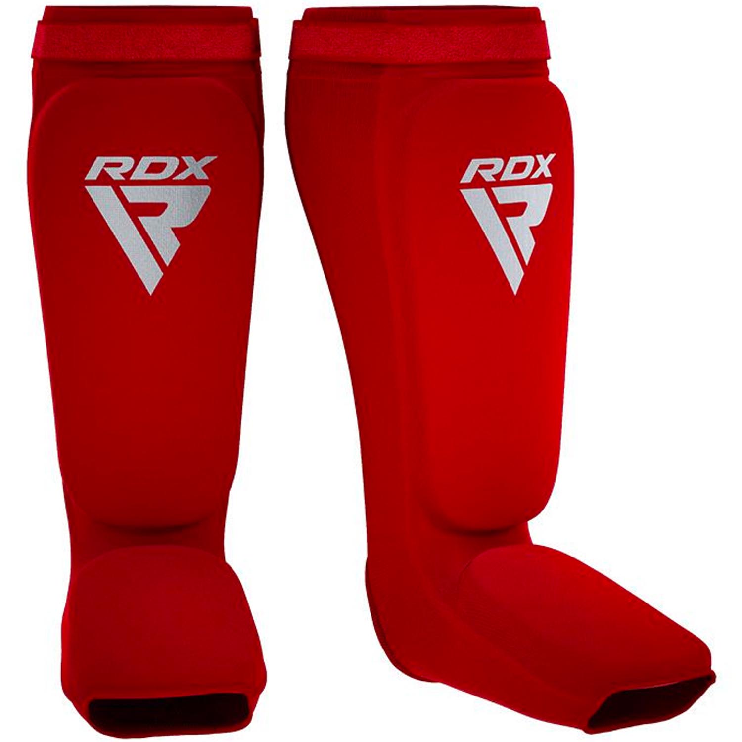 RDX Shinguards, red-white, XL