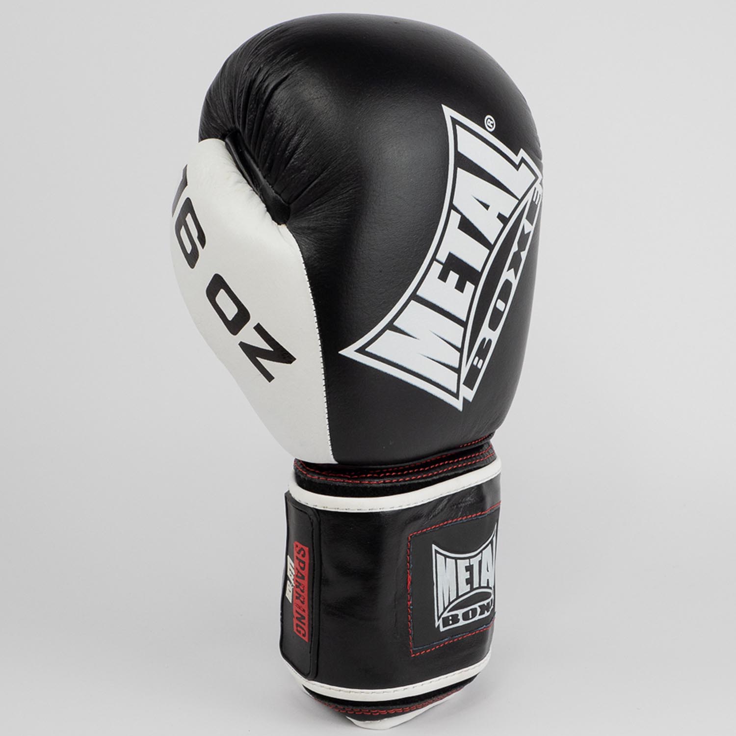 Metal Boxe Boxing Gloves, Sparring, black-white, 24 Oz