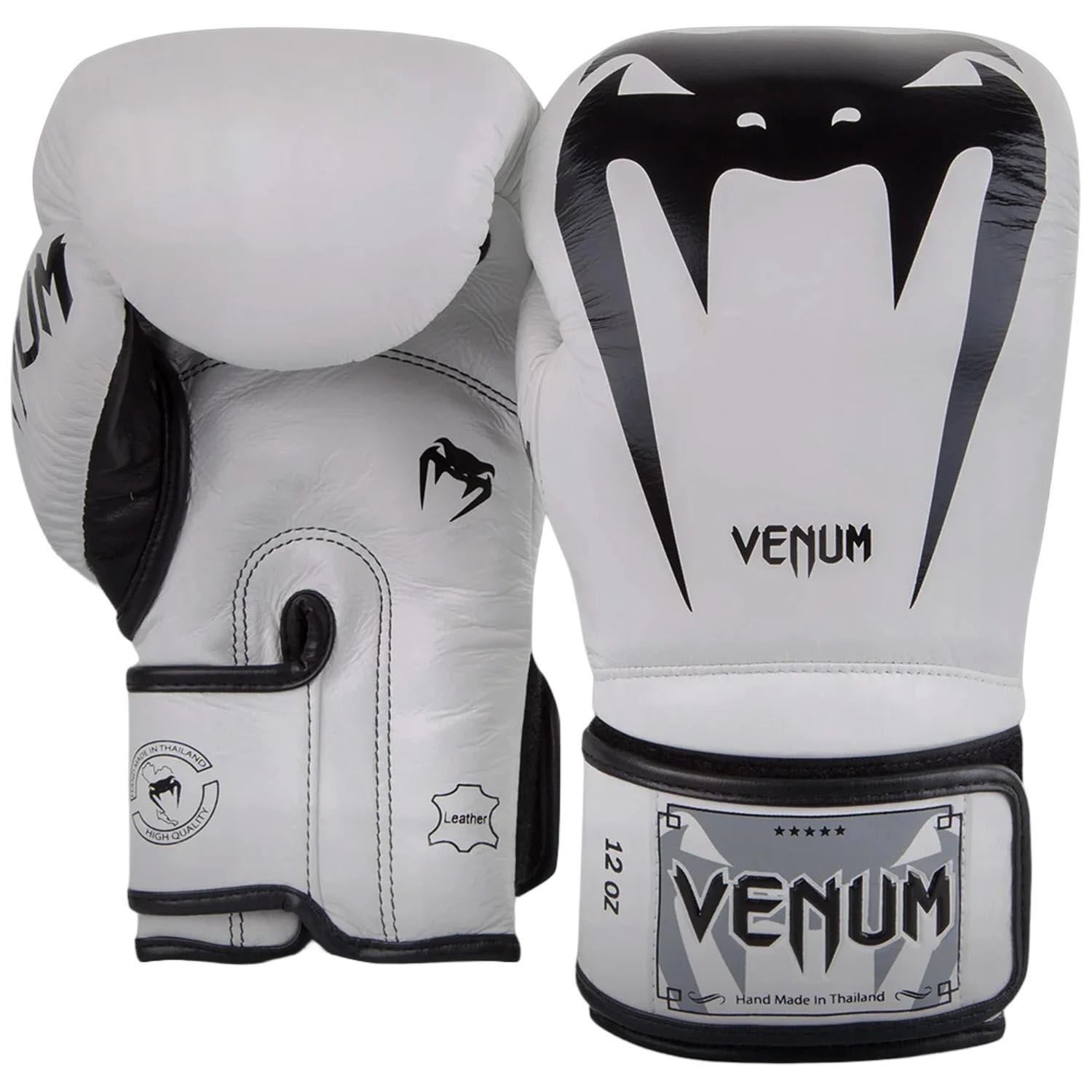 VENUM Boxing Gloves, Giant 3.0, Nappa Leather, white, 14 Oz
