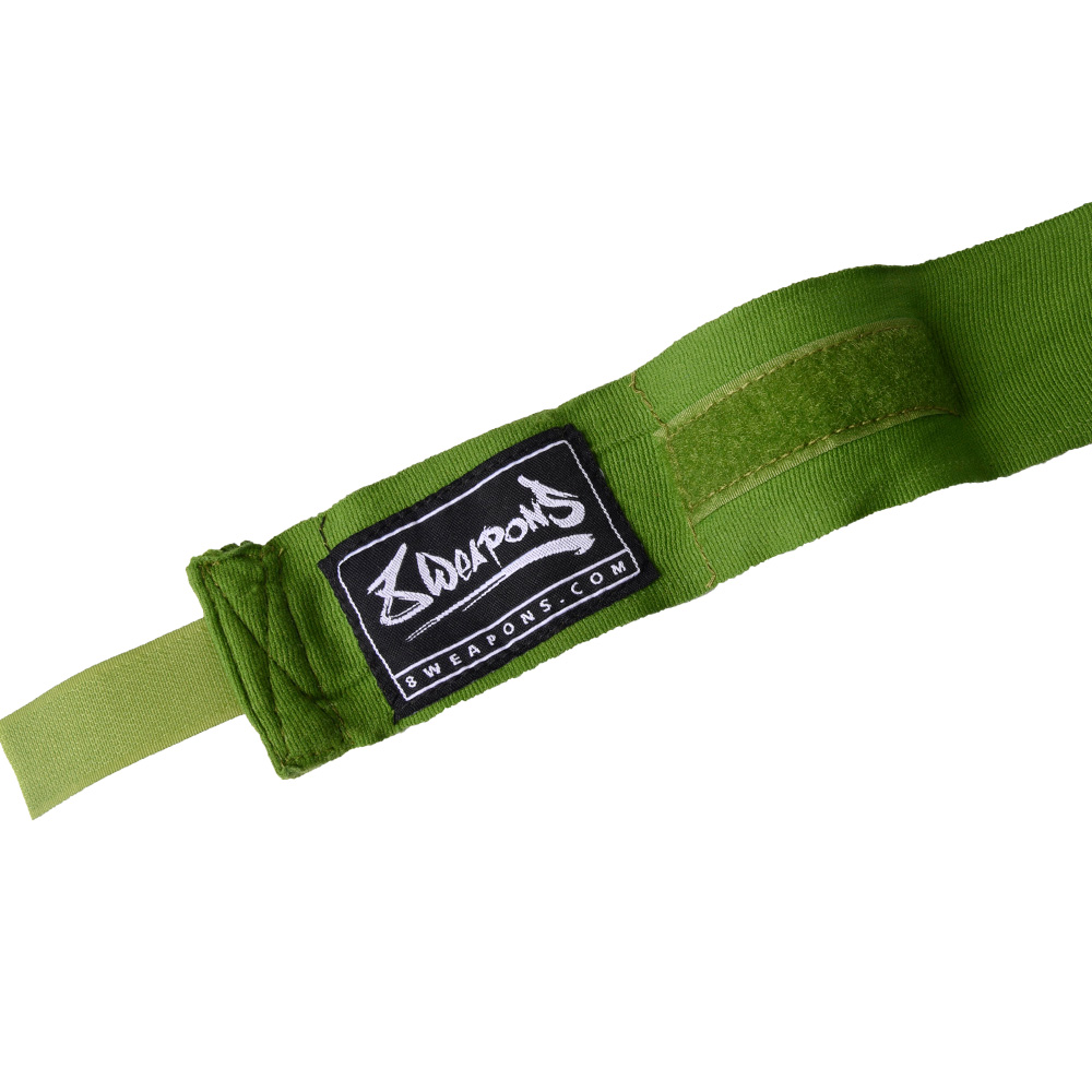8 WEAPONS Hand Wraps, semi-elastic, 3.5 m, olive