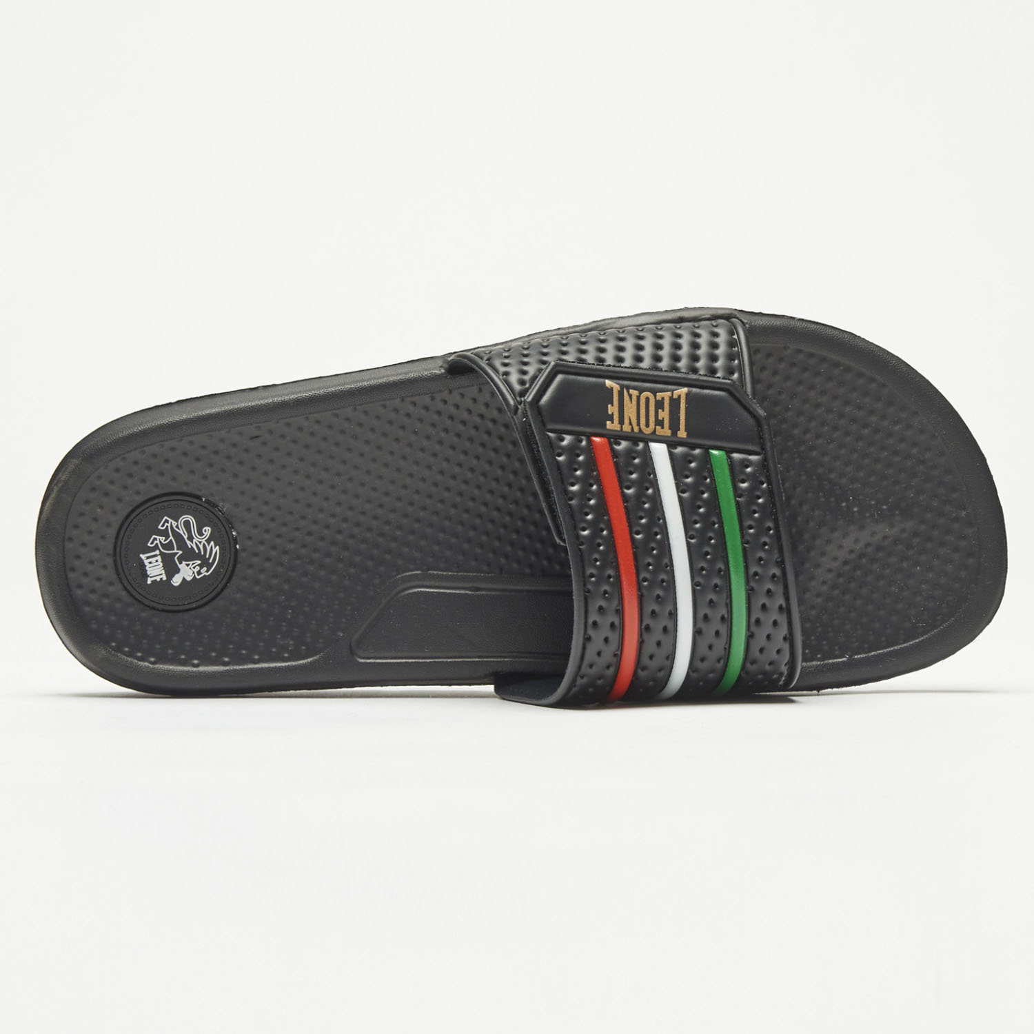 LEONE Badesandalen, Flag, schwarz, 40