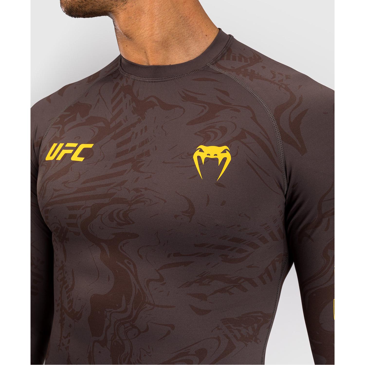 VENUM Rashguard L/S, UFC Fusion Fight Week, brown, S