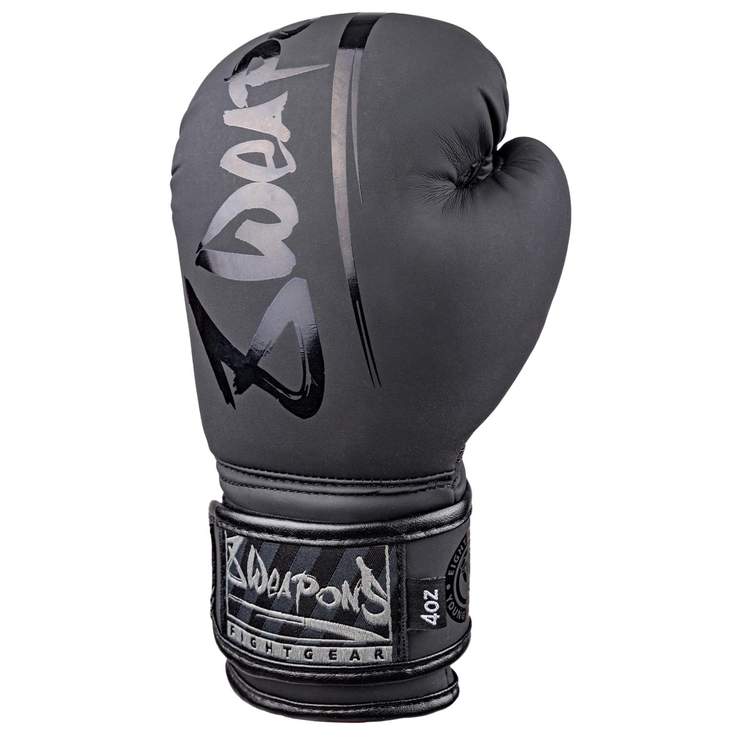 8 WEAPONS Boxing Gloves, Kids, Unlimited 2.0, black-black, 8 Oz