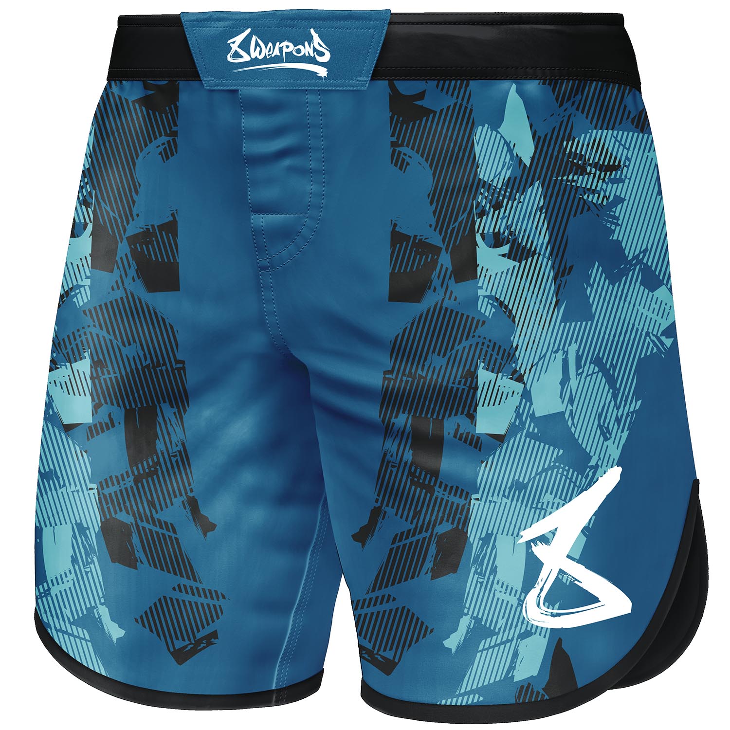 8 WEAPONS Fight Shorts, Hit 2.0, navy-black, M