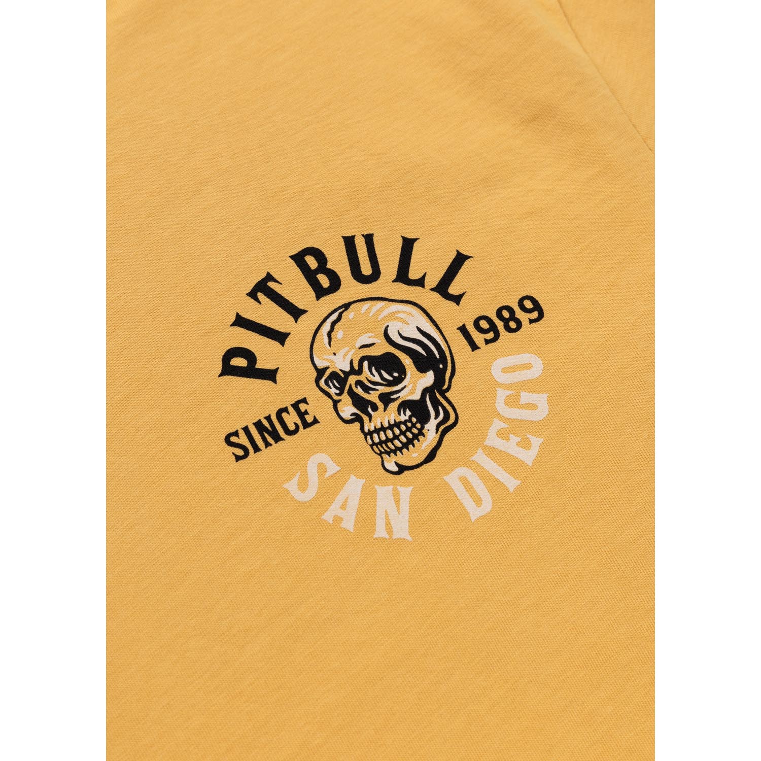 Pit Bull West Coast T-Shirt, Skull Surf, yellow, XXXL