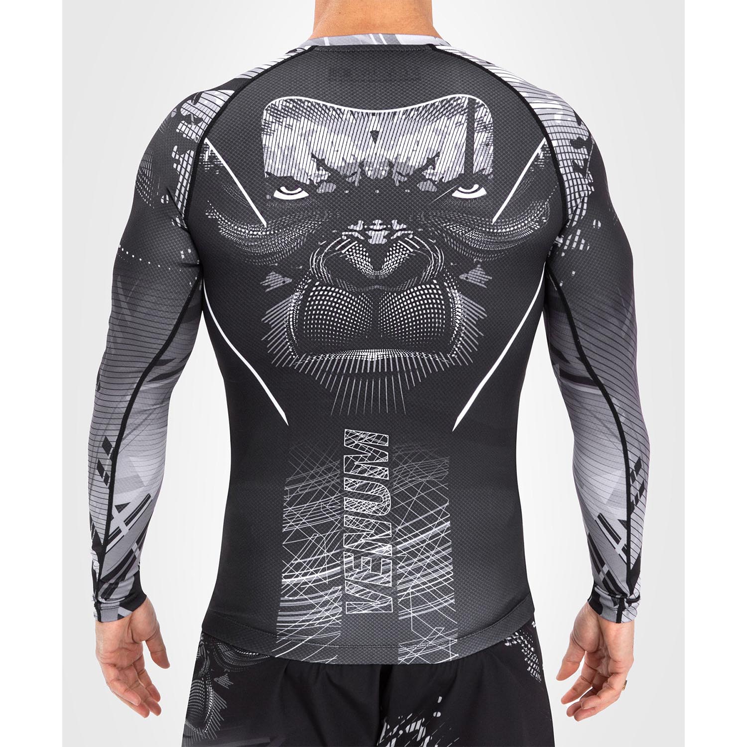 VENUM Rashguard, L/S, Gorilla Jungle, schwarz-weiß, L