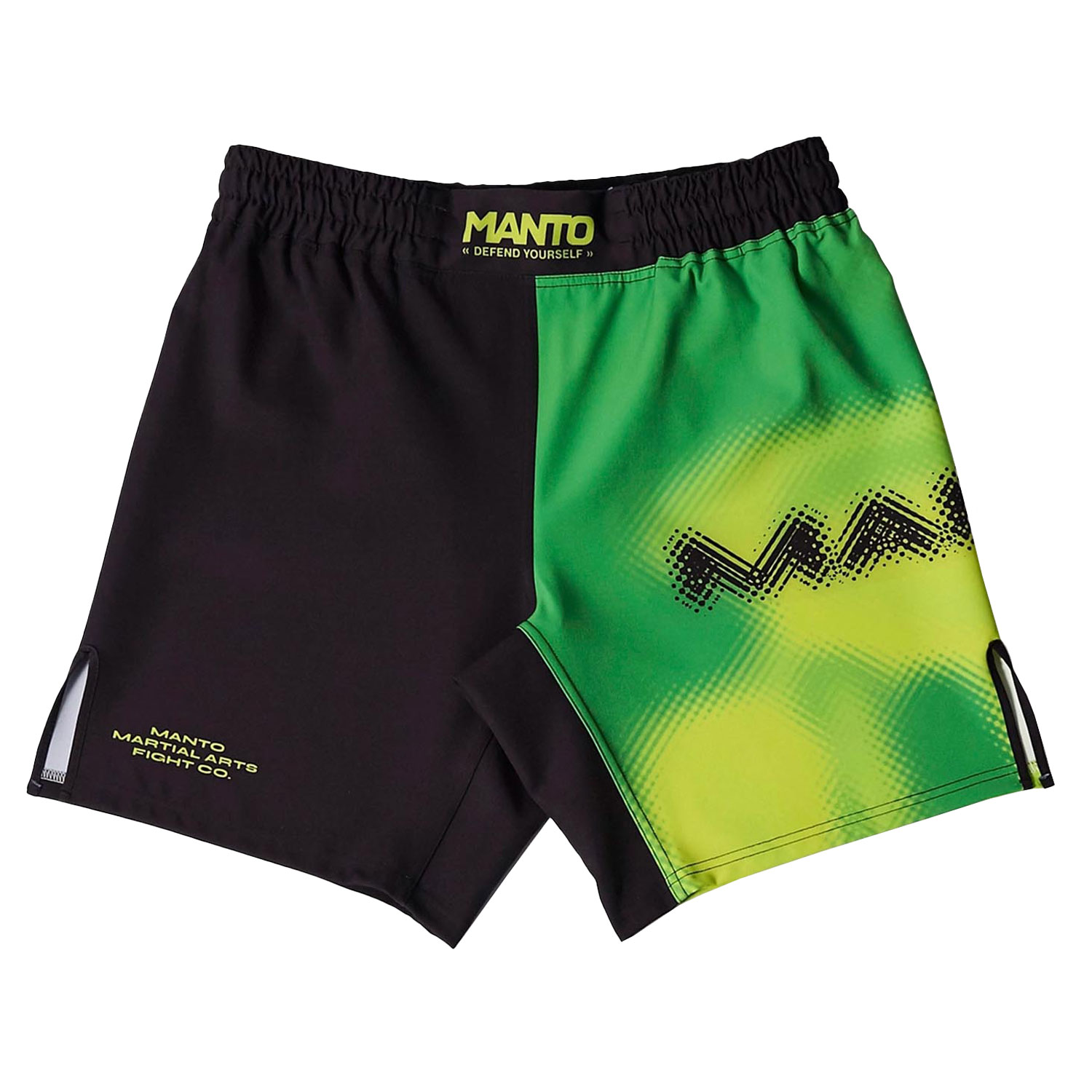 MANTO MMA Fight Shorts, Atomic, green, XL