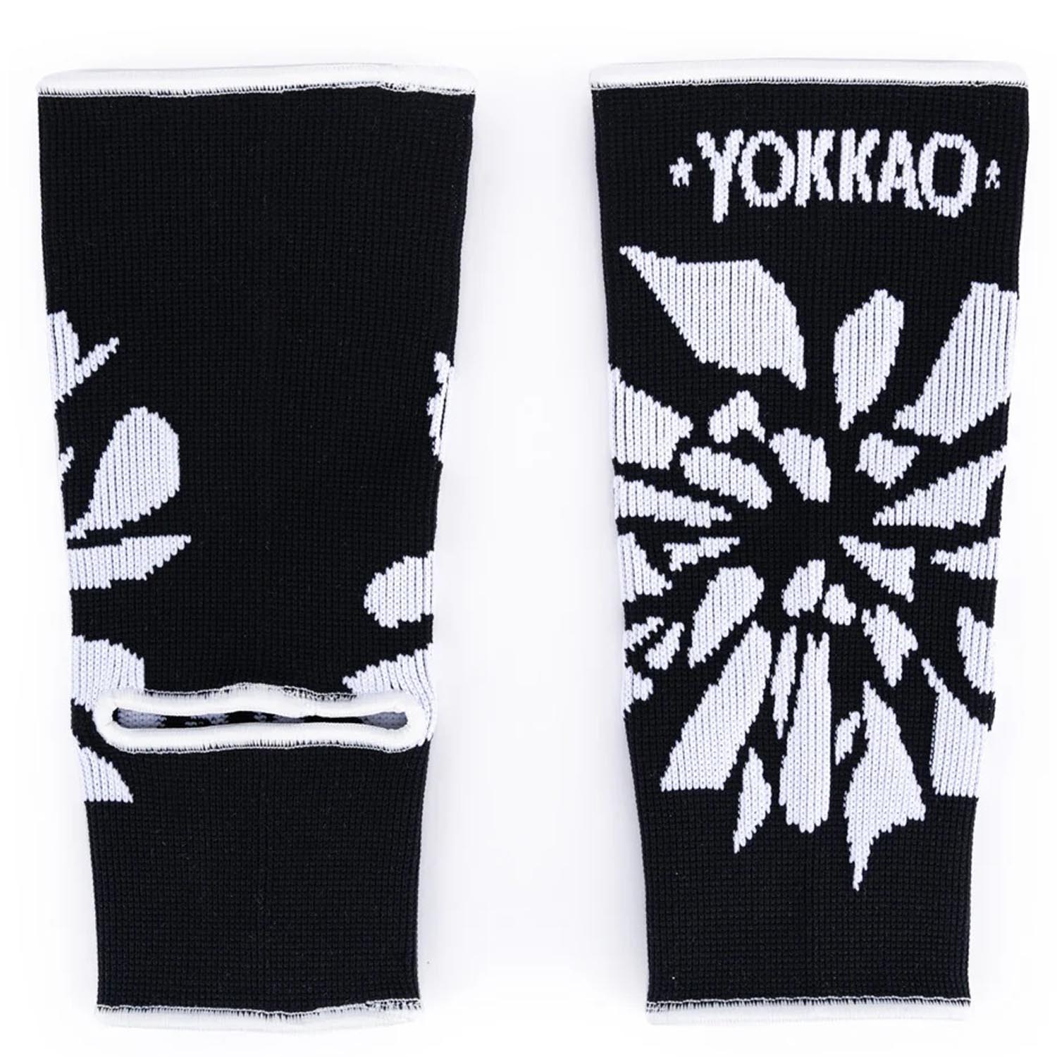 YOKKAO Ankle Guard, Broken, black-white, L