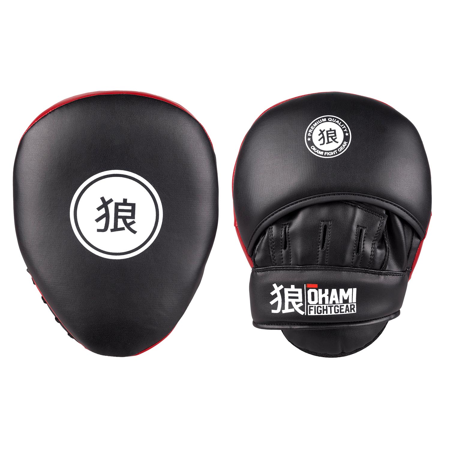 OKAMI Focus Mitts, Gym Series, black-red