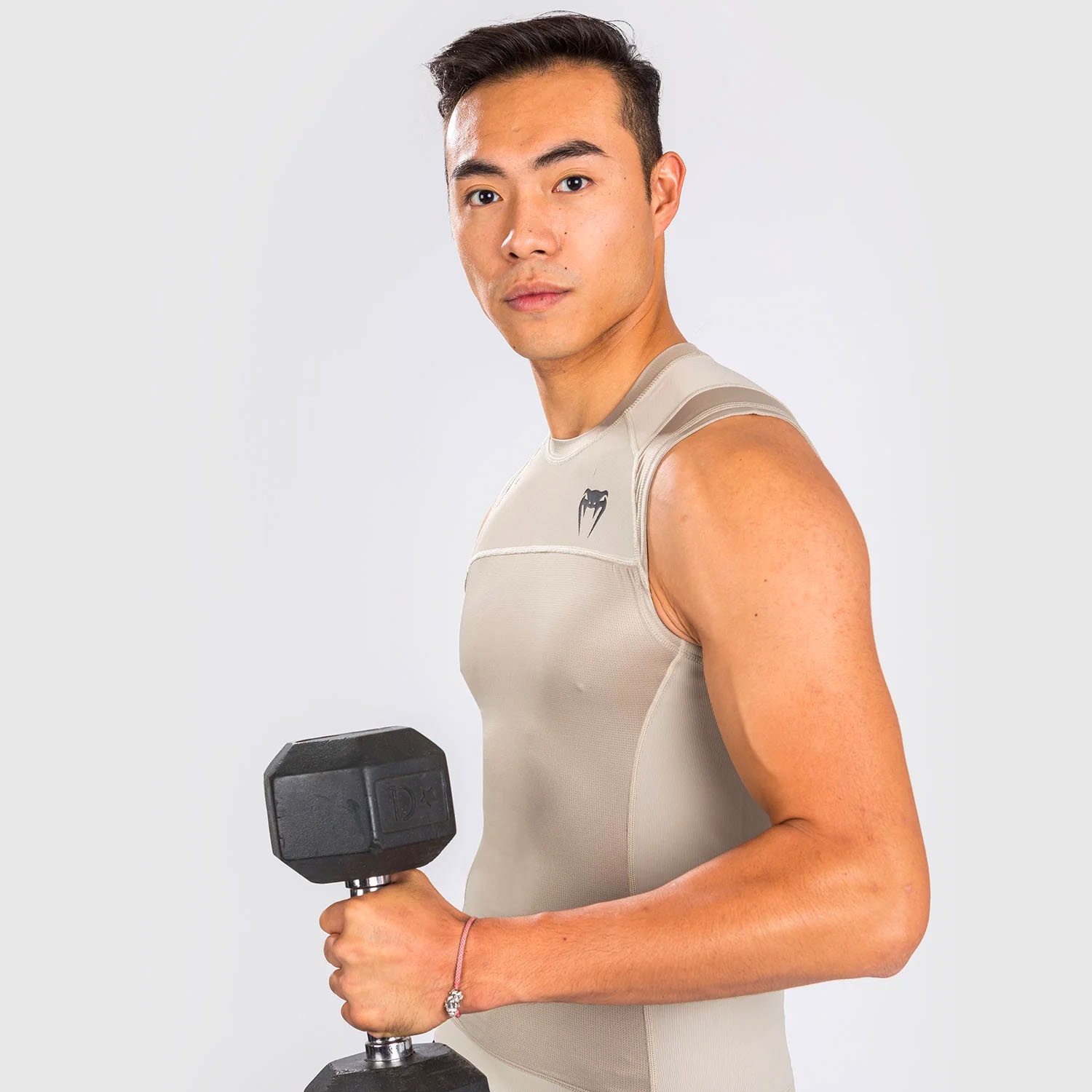 VENUM Rashguard Sleeveless, G-Fit Air, sand, XXL