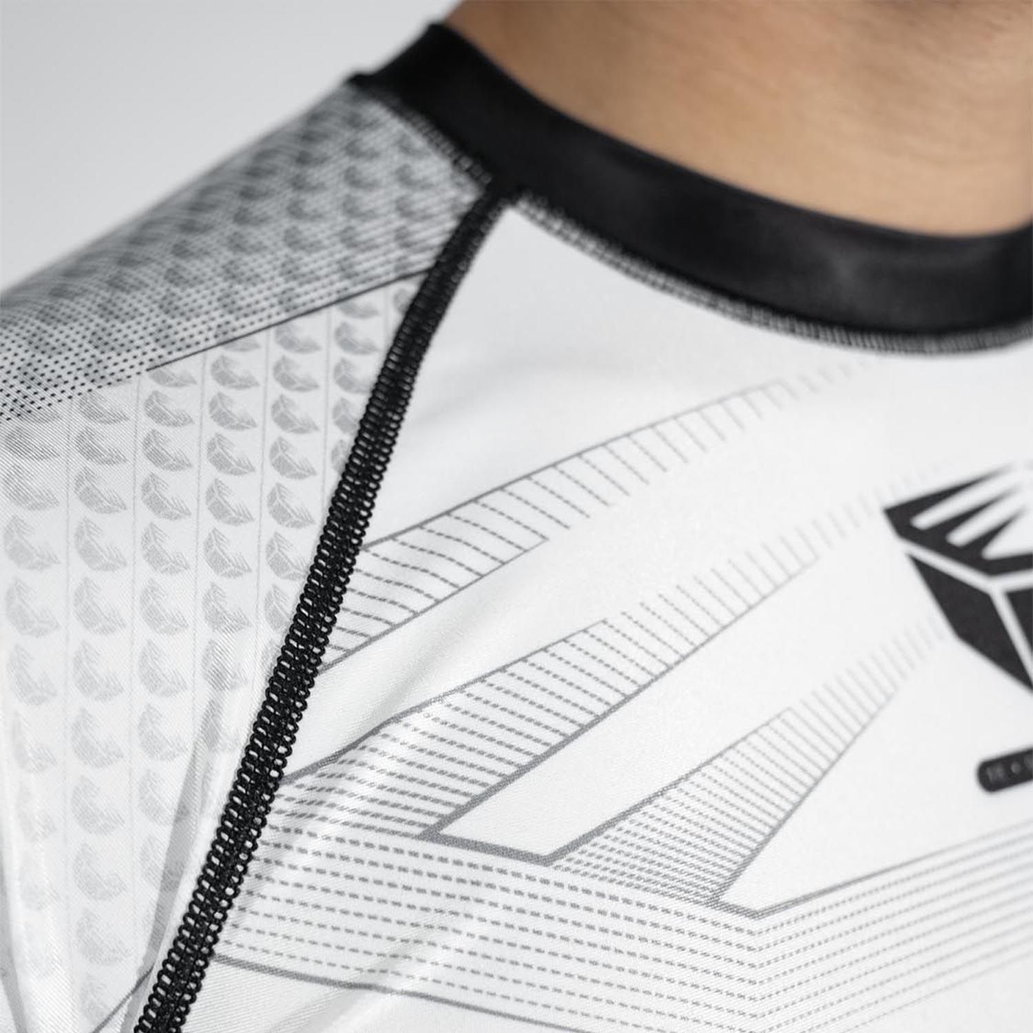 RINGLIFE Rashguard, S/S - Octaring 2.0 weiss-schwarz XXL
