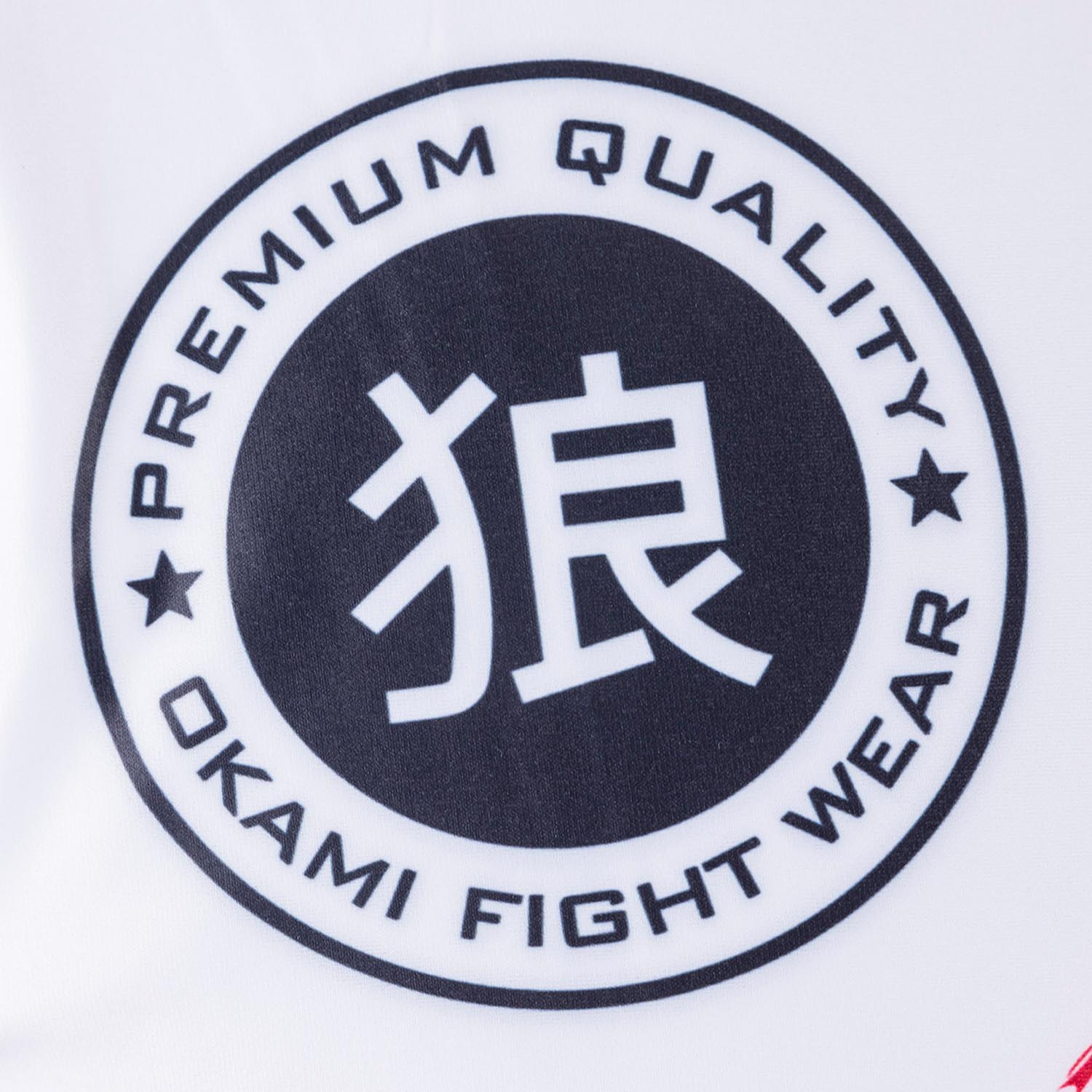OKAMI Functional T-Shirt, Cube, rot-grey-white, S
