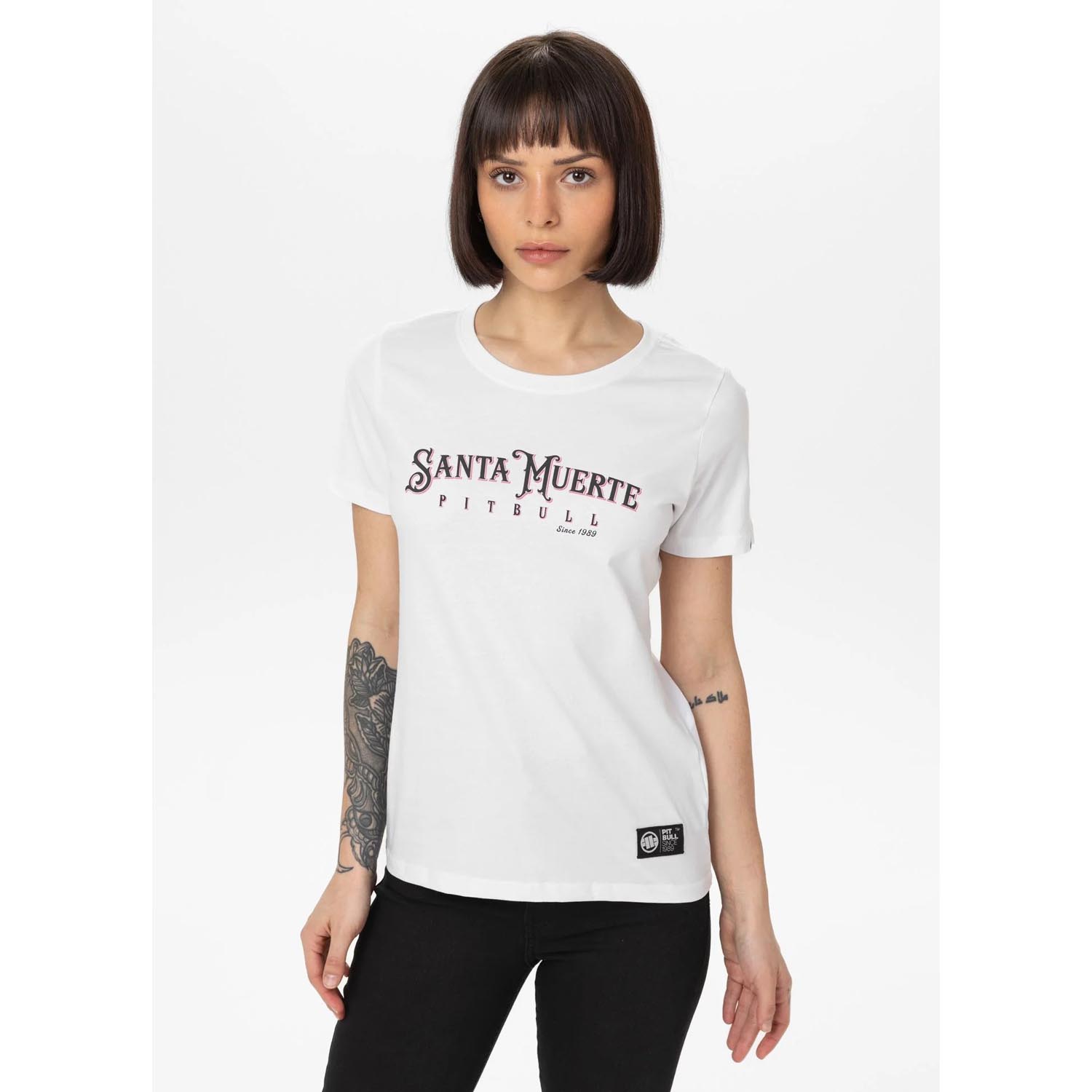 Pit Bull West Coast T-Shirt, Women, Santa Muerte, white, XL