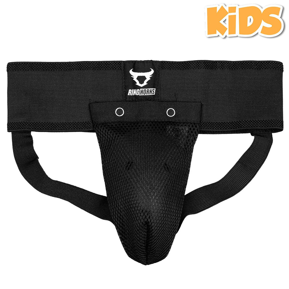 Ringhorns Groin Guard, Kids, Charger, black, 10 Y