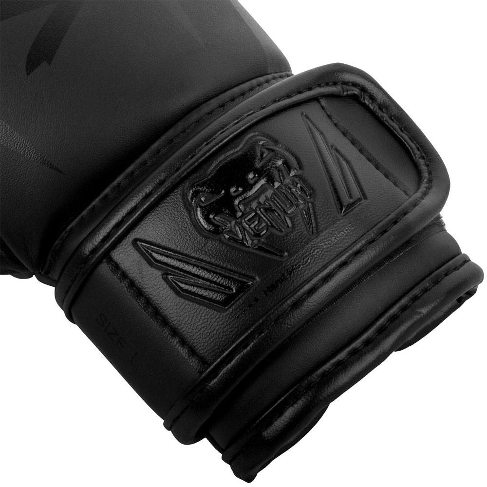 VENUM Boxing Gloves, Kids, Elite, black-black, S