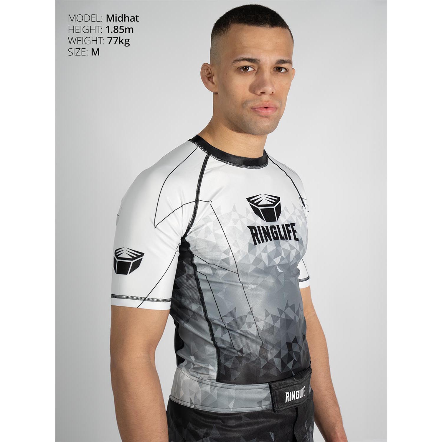 RINGLIFE Rashguard S/S - Transition black-white 3XL