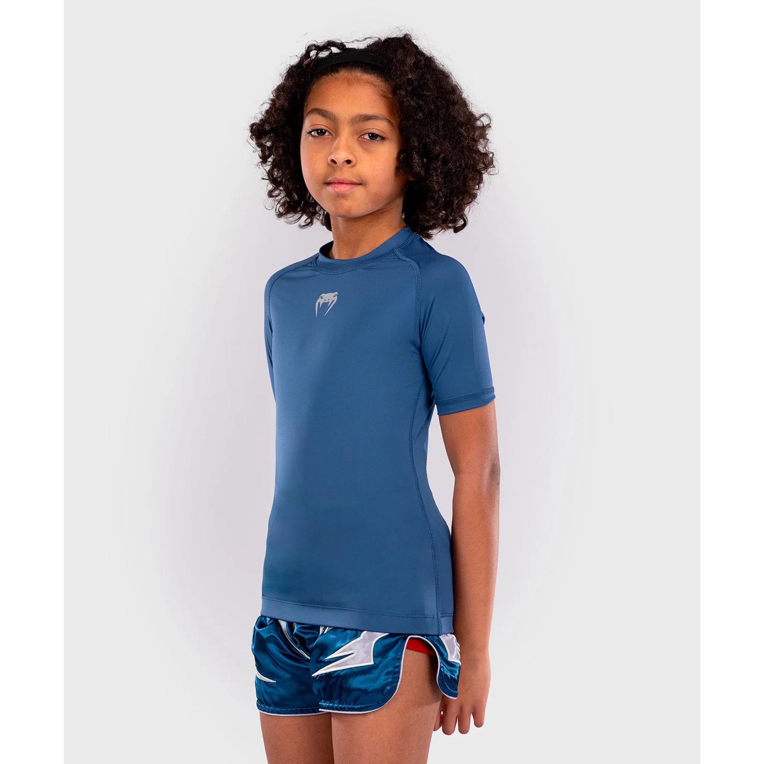 VENUM Rashguard, S/S, Kids, Contender, blue, 14 J